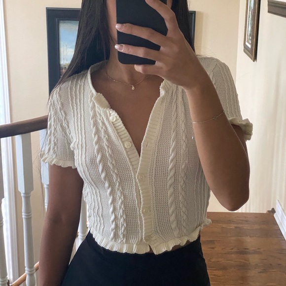 zara short sleeve cardigan - Picture 2 of 3